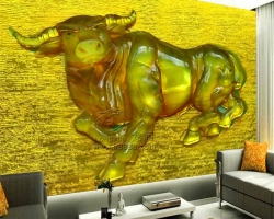 3D立体打印机是这样应用在背景墙上